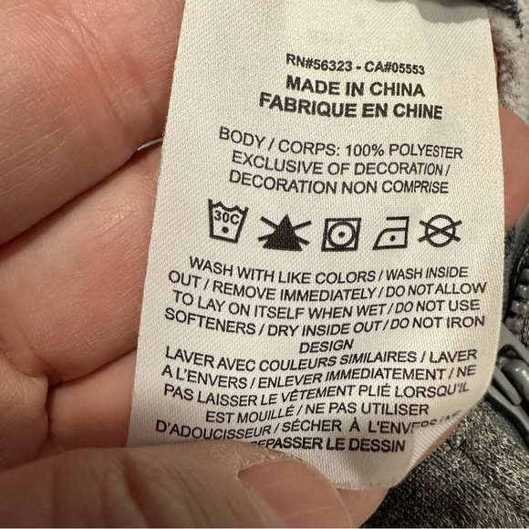 Nike Dri-Fit zip up hoodie, girls size small, gray/pink, pockets, spring, layer - Picture 11 of 12